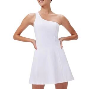NWT Outdoor Voices White One Shoulder Tennis Dress Size Large